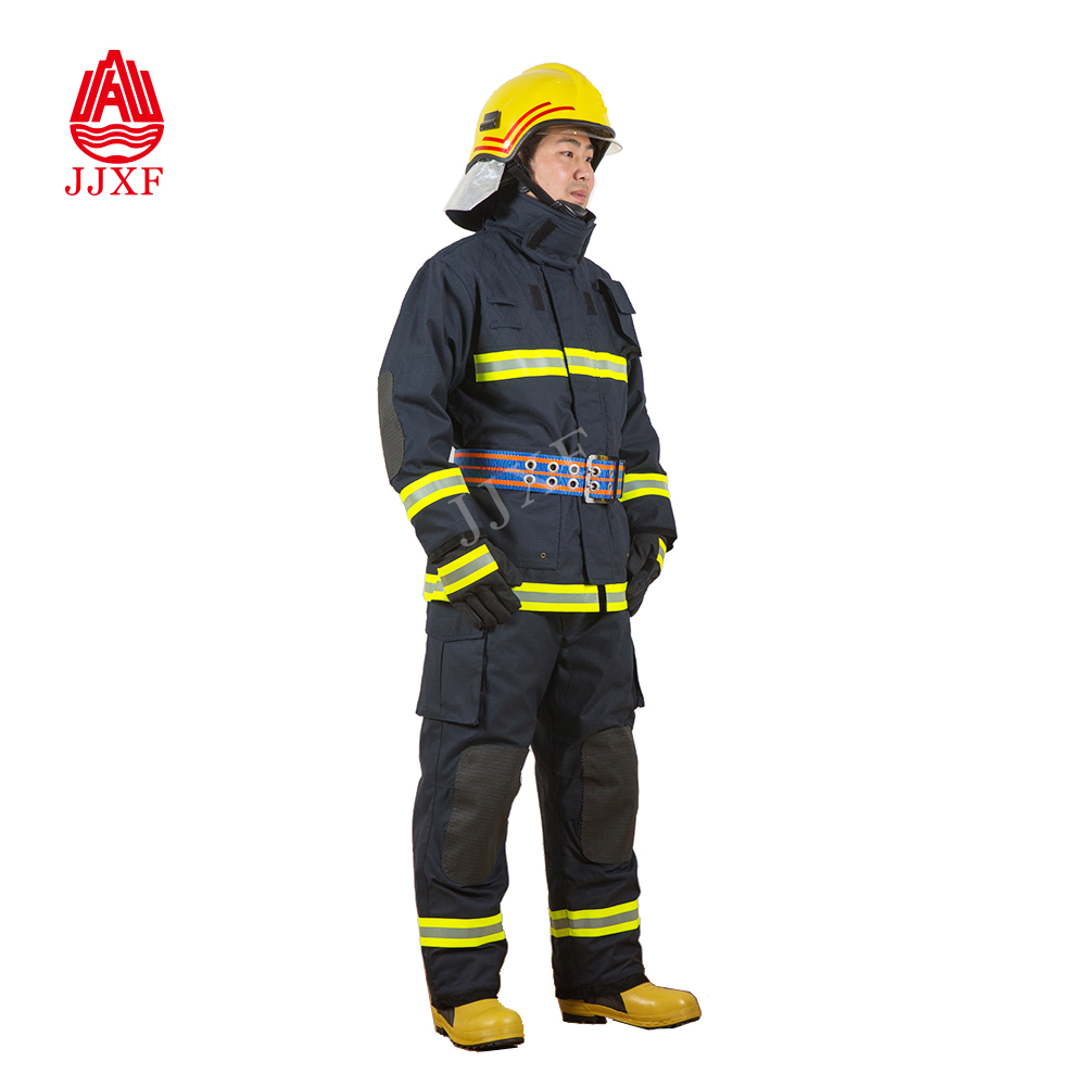  JJXF fire equipement anti fire suit with reflective tape fire suit